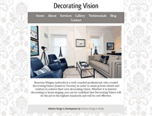 Tablet Screenshot of decoratingvision.com